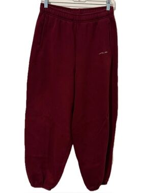 aerie Burgundy 'OFFLINE' Baggy Sweatpants